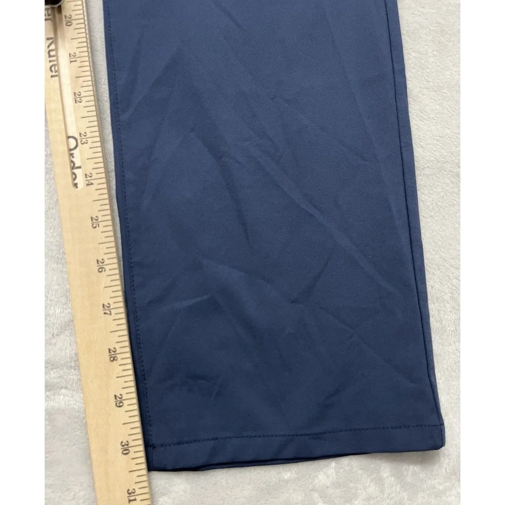 Travis Mathew Trevino Pants Men 34x31.5 Navy 5-Pockets Stretch Tapered Leg Golf